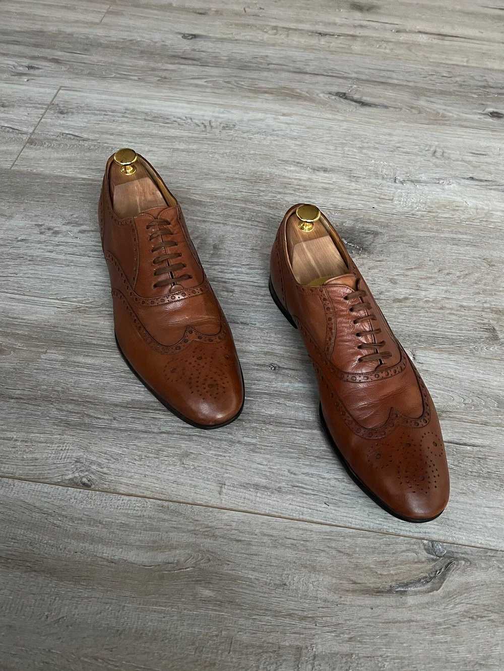 Gucci × Tom Ford GUCCI Shoes Leather Brown Oxford… - image 3