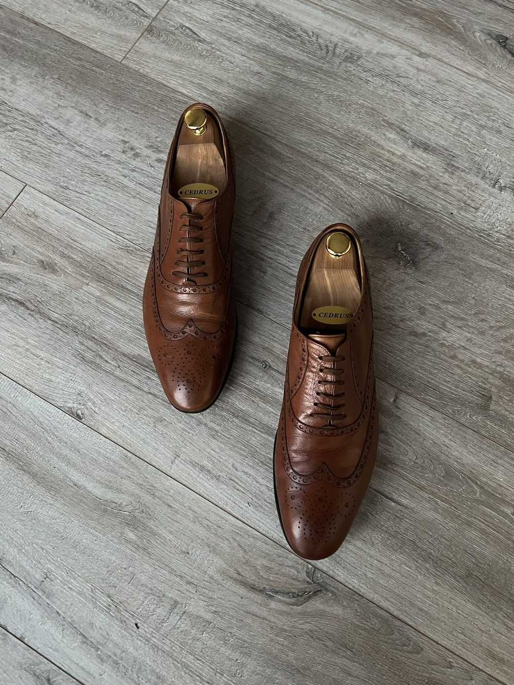 Gucci × Tom Ford GUCCI Shoes Leather Brown Oxford… - image 5