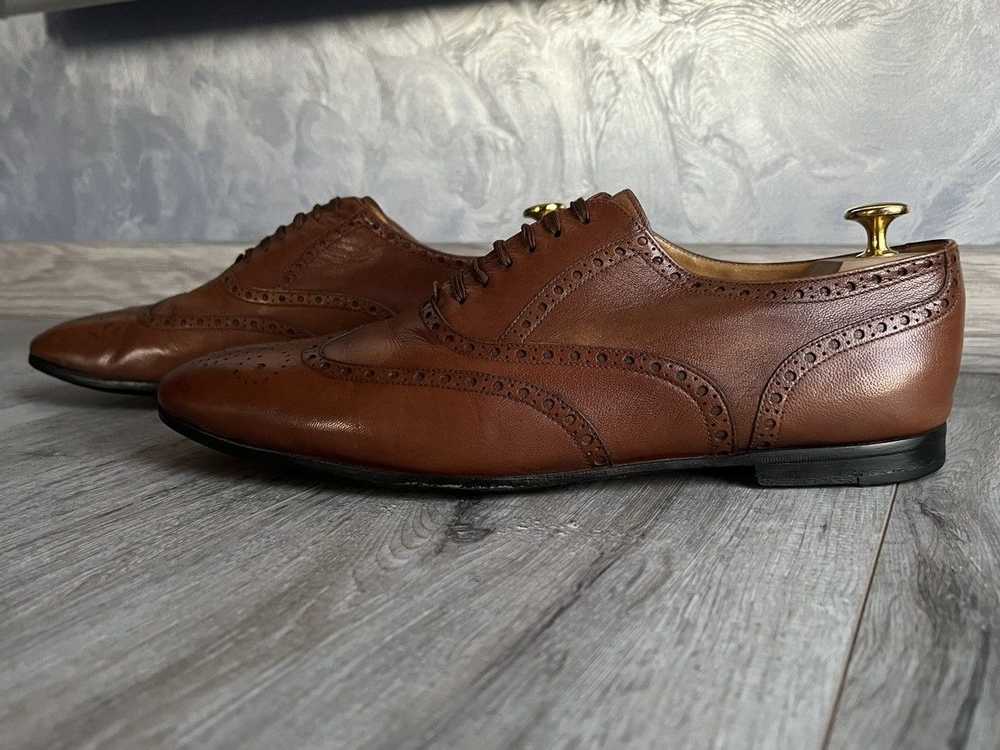 Gucci × Tom Ford GUCCI Shoes Leather Brown Oxford… - image 7