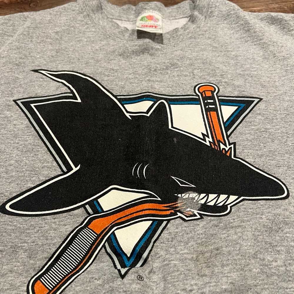 Vintage San Jose Sharks Crewneck - image 2