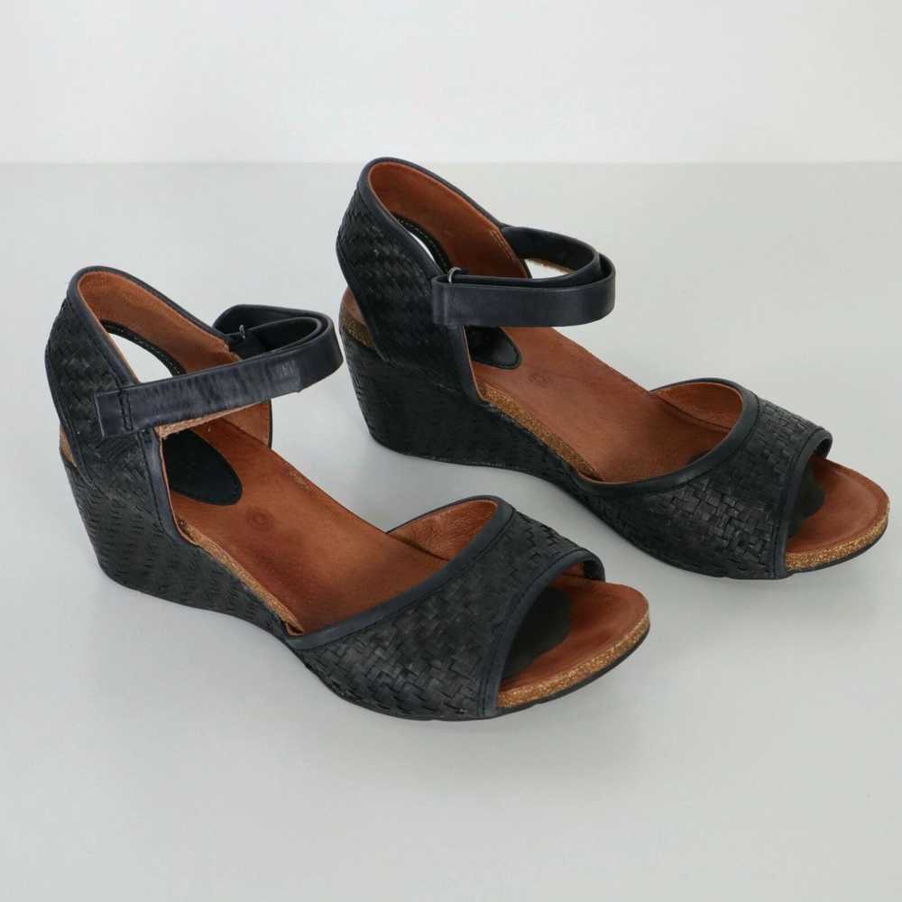Vintage Bussola Sandals Wedge Heels Womens 9.5 40… - image 1