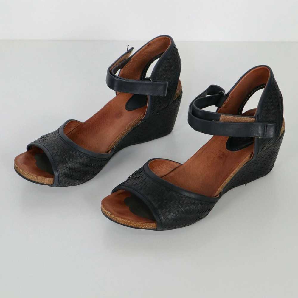 Vintage Bussola Sandals Wedge Heels Womens 9.5 40… - image 3