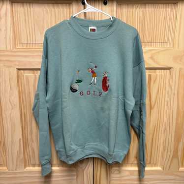 Vintage 1990s Embroidered Golf Sweatshirt