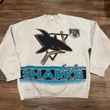 vintage san jose sharks crewneck sweatshirt