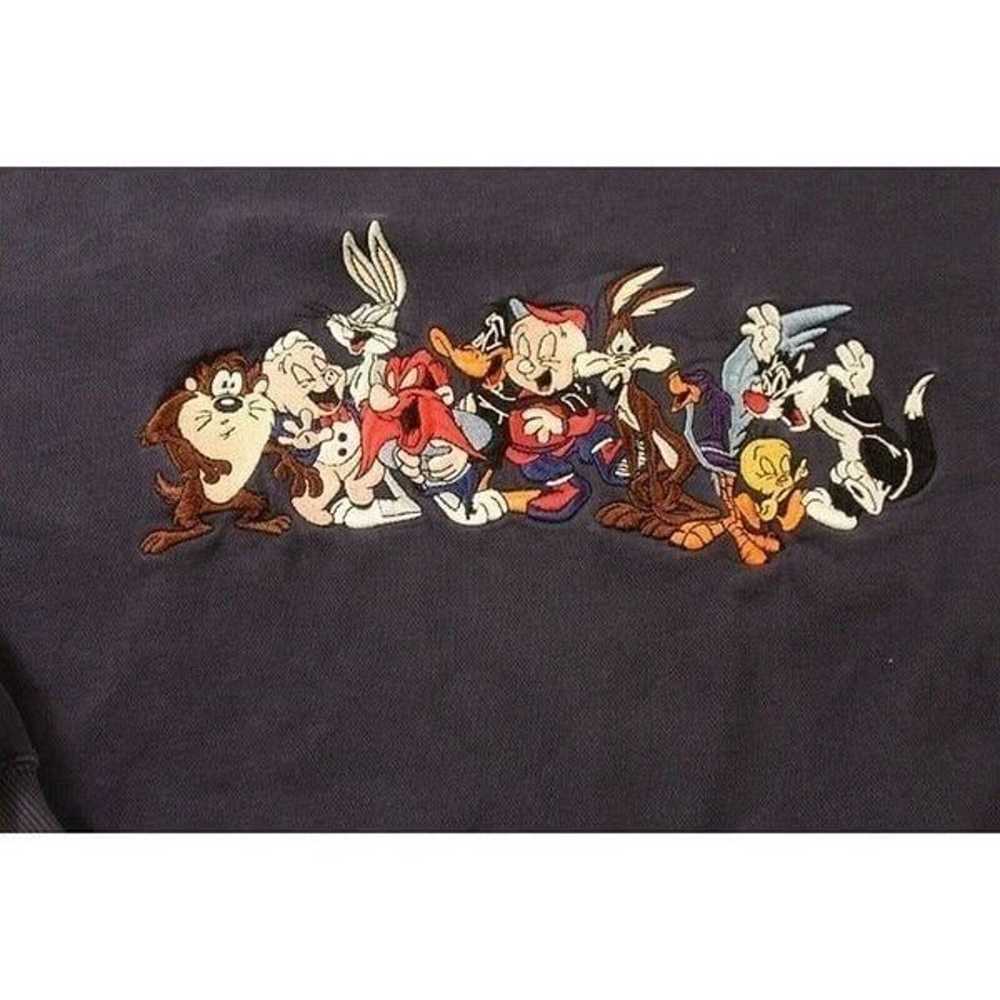 Vintage 90s Looney Tunes Character Embroidered Pu… - image 3