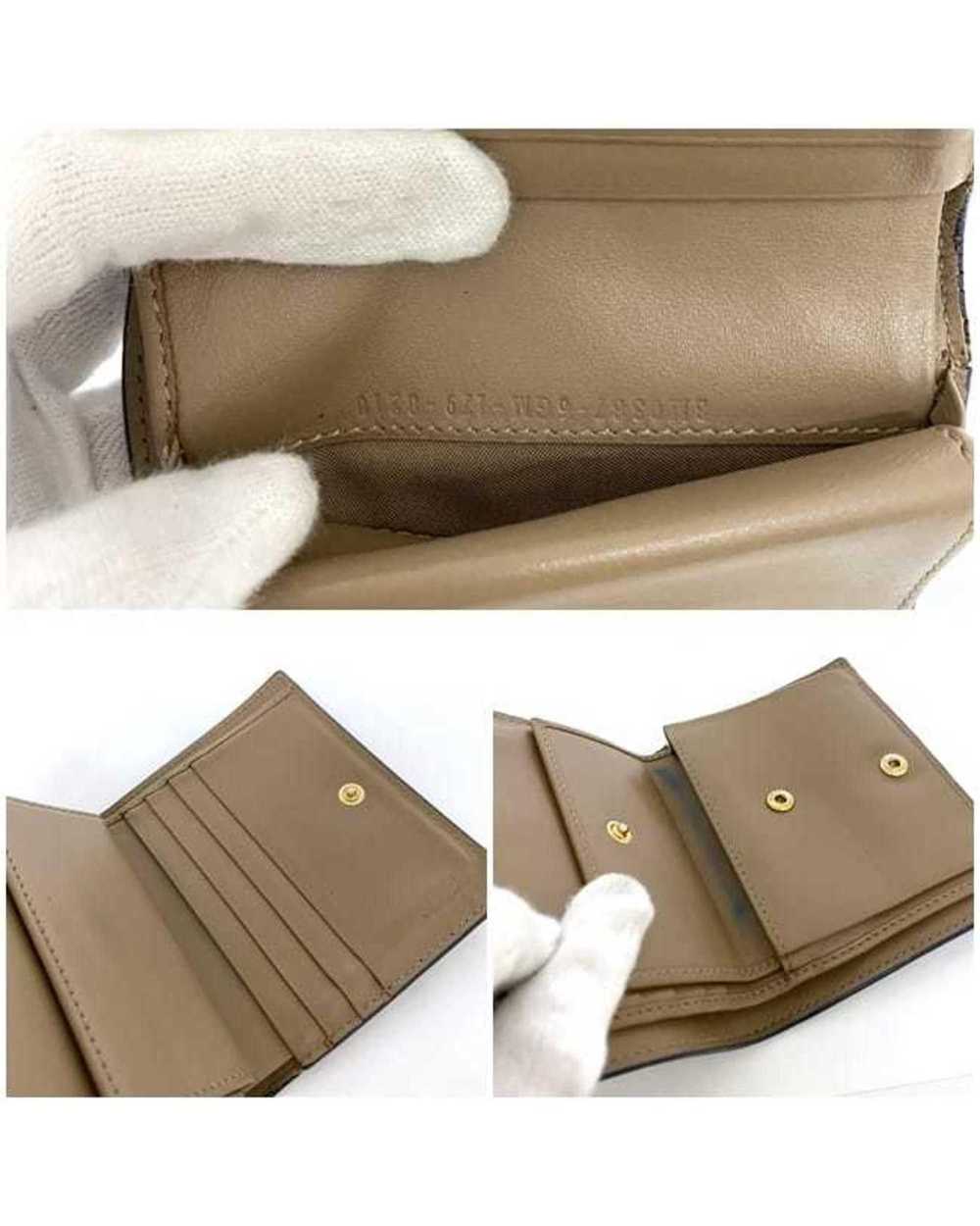 Fendi Burgundy Leather Compact Wallet - image 10
