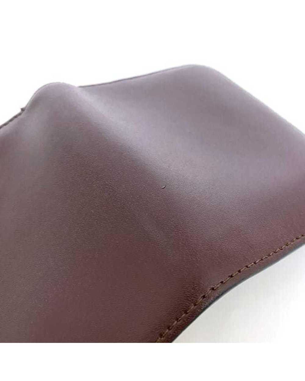 Fendi Burgundy Leather Compact Wallet - image 6