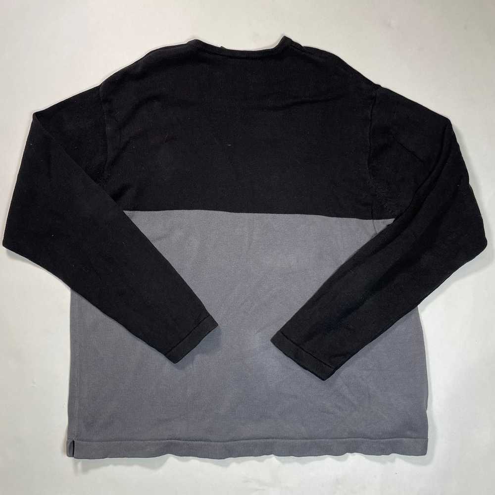Vintage Gap Sweater Mens Extra Large Gray Black V… - image 2