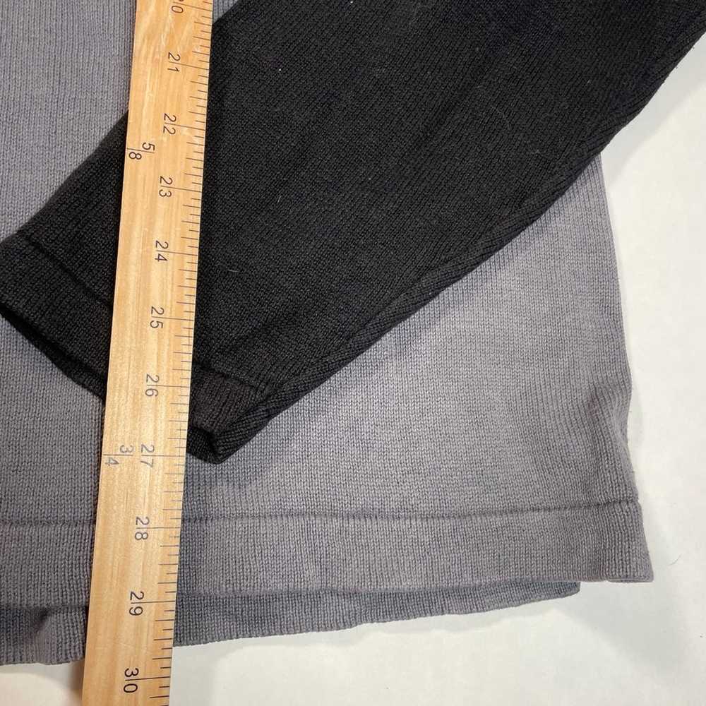Vintage Gap Sweater Mens Extra Large Gray Black V… - image 5