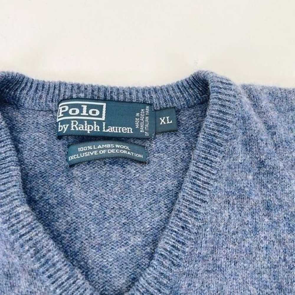 Vintage Polo Ralph Lauren Men’s V-Neck Lambs Wool… - image 4