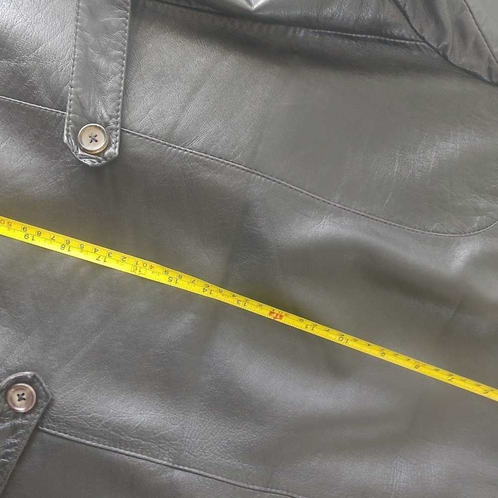 Vintage Leather Men's Biker Jacket Size 42 - image 12