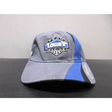 NASCAR Nascar Hat Cap Strap Back Gray Blue Lowes … - image 1