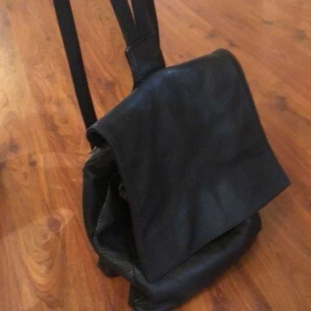 Maxx NY Black leather small backpack. - image 10