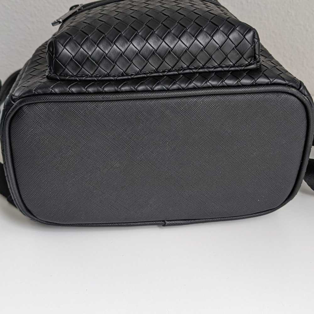 Black Woven Loungefly Mini Backpack - image 2