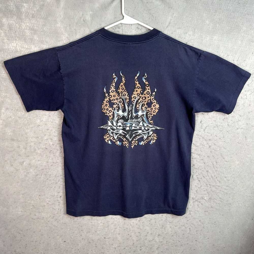 No Fear Vintage 90s No Fear Metal Flame T Shirt A… - image 1