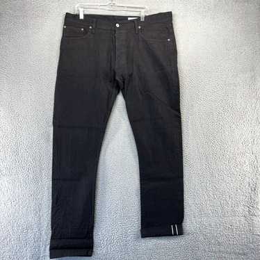 Vintage Gustin Jeans men's 40x34 Black Denim Raw … - image 1