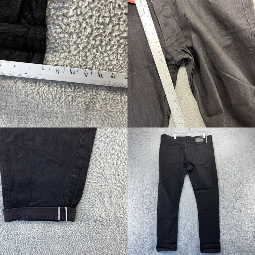 Vintage Gustin Jeans men's 40x34 Black Denim Raw … - image 4