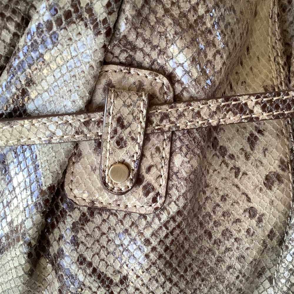 Michael Kors Acorn Snakeskin Leather Shoulder Bag - image 11