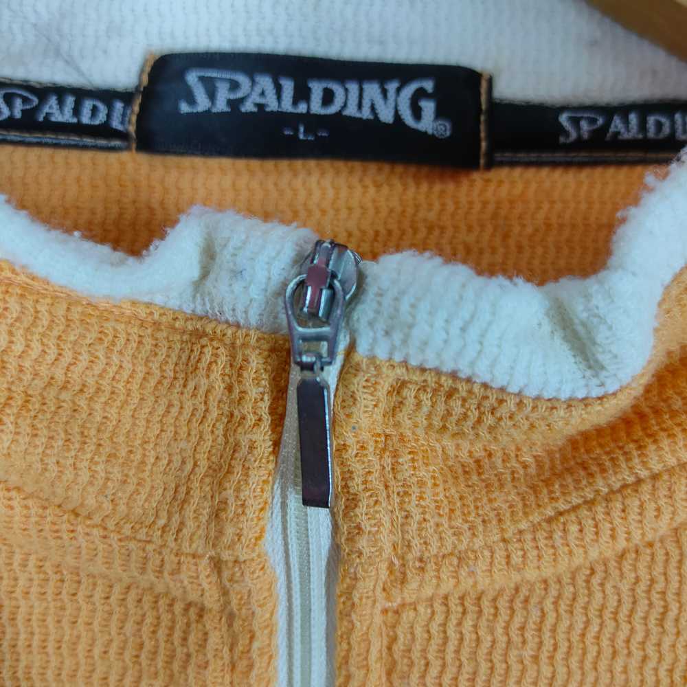 Japanese Brand - Vintage SPALDING Neck Zipper Emb… - image 3