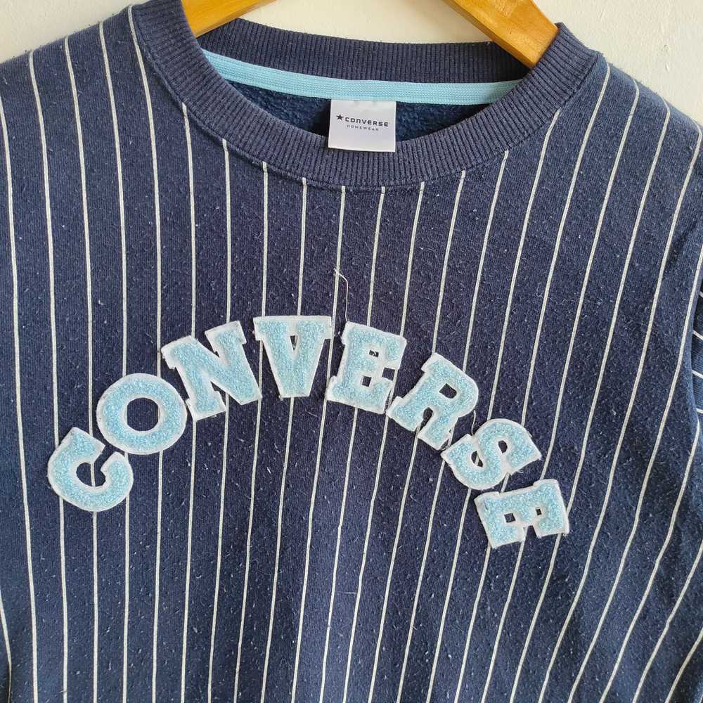 CONVERSE Big Embroidery Spell Out Stripe Pattern … - image 2