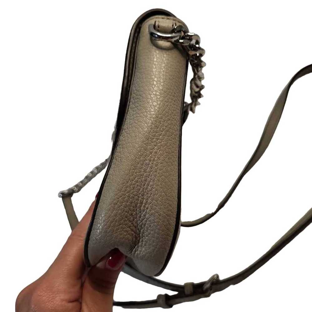 Michael Kors Womens Mott Crossbody Bag Gray Leath… - image 3
