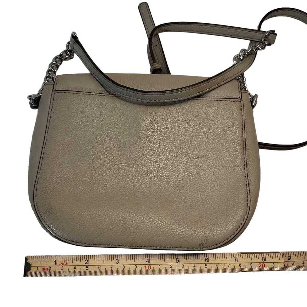Michael Kors Womens Mott Crossbody Bag Gray Leath… - image 4