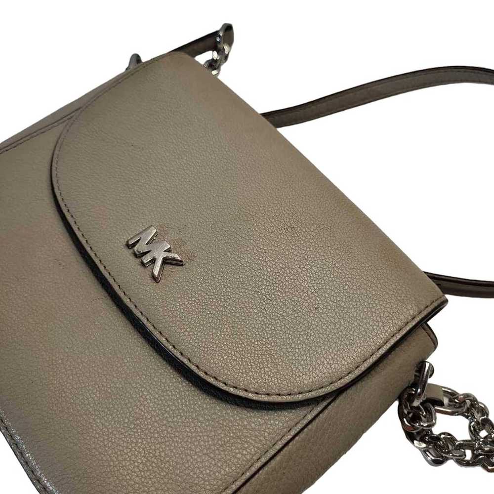 Michael Kors Womens Mott Crossbody Bag Gray Leath… - image 8