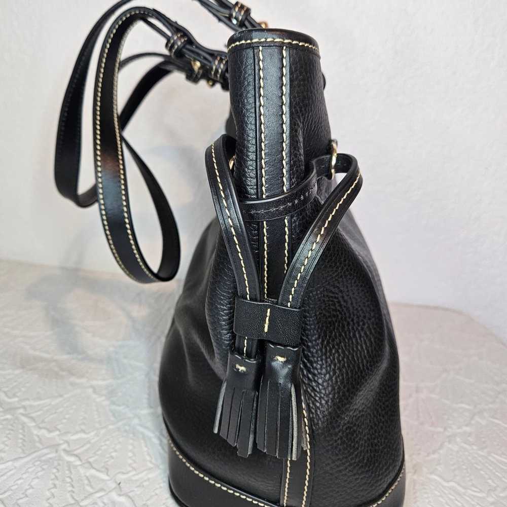 Dooney &bourke black pebbled leather purse - image 2