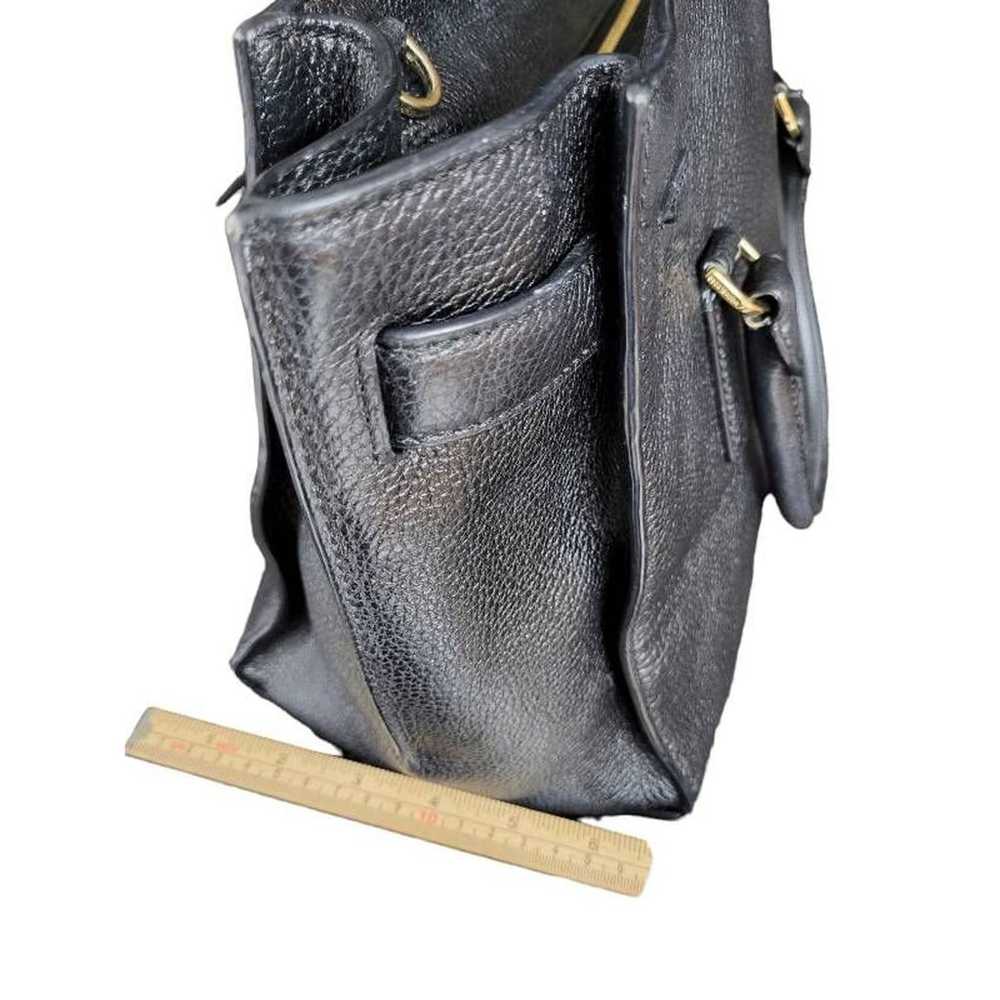 Michael Kors Womens Tote Bag Black Pebbled Leathe… - image 3