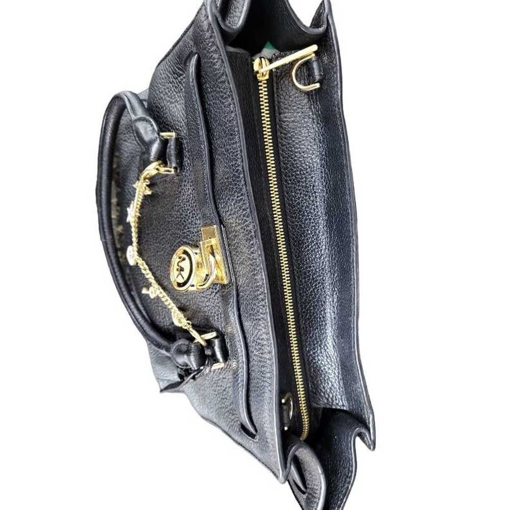 Michael Kors Womens Tote Bag Black Pebbled Leathe… - image 7