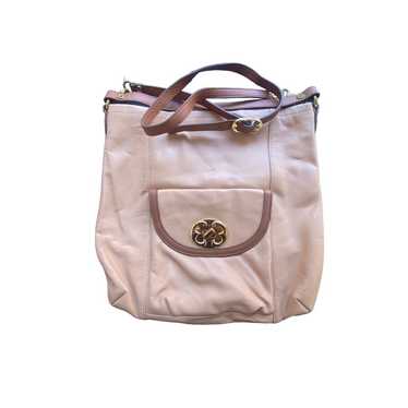 Emma Fox Tan Leather Bag Purse Satchel EUC A100263