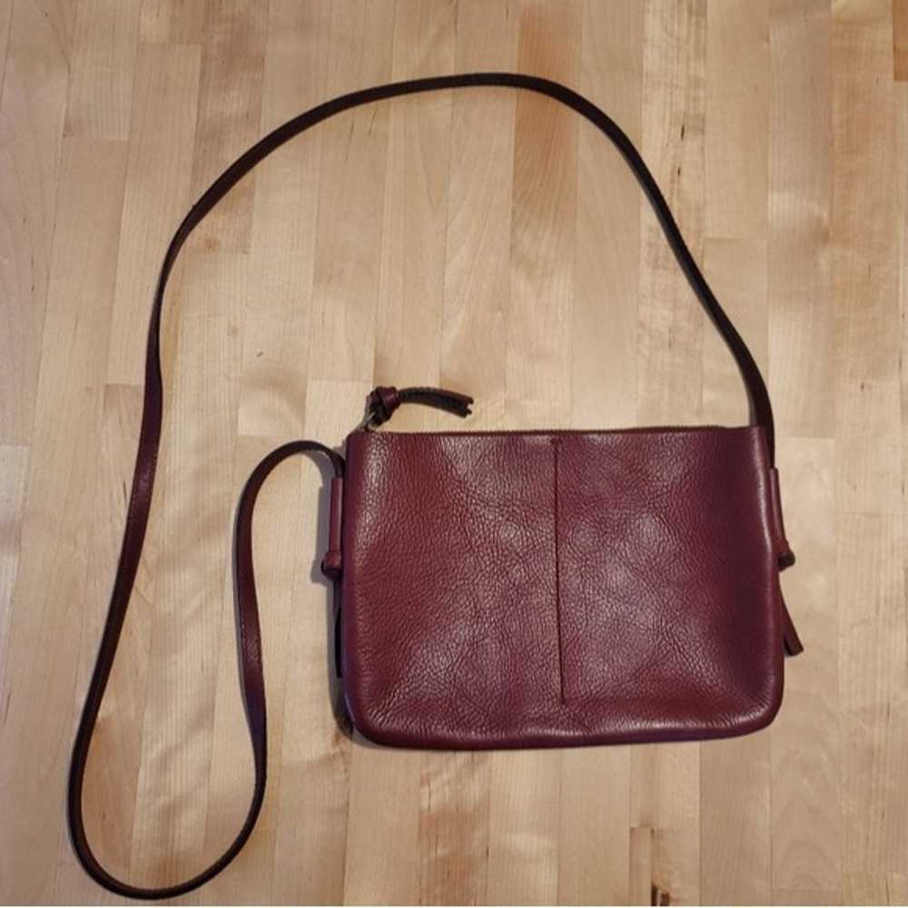 Madewell The Knotted Leather Crossbody Bag Red - image 2