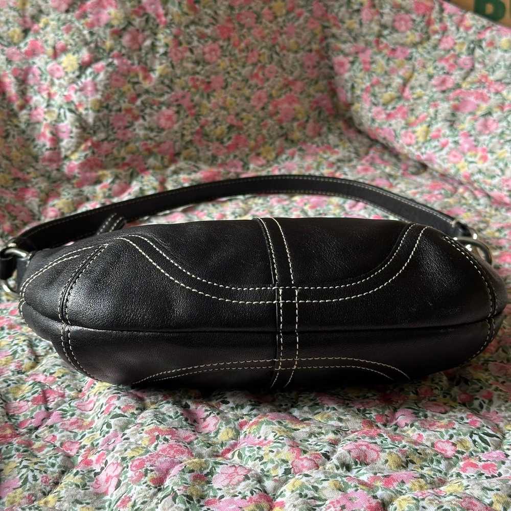 Vintage 2000s COACH Soho 4283 Black Leather Bag H… - image 5
