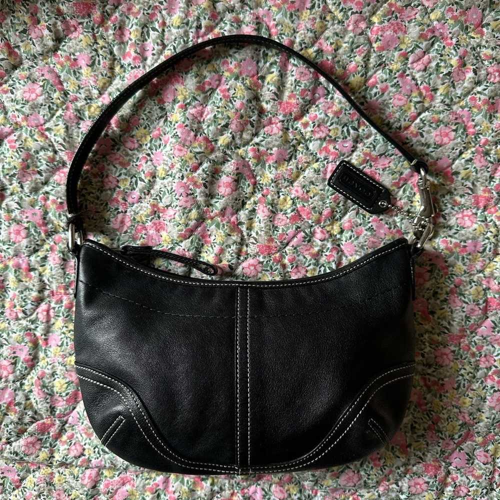 Vintage 2000s COACH Soho 4283 Black Leather Bag H… - image 6