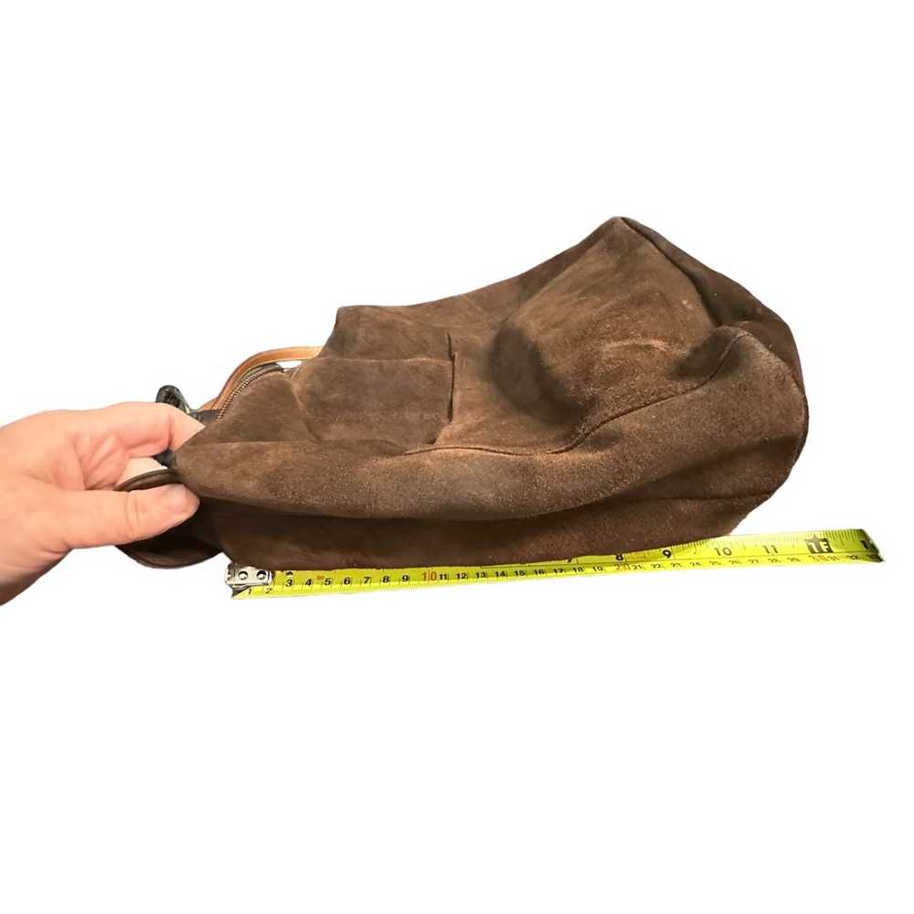 Wilsons leather brown suede shoulder bag - image 10