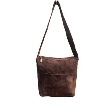 Wilsons leather brown suede shoulder bag - image 1
