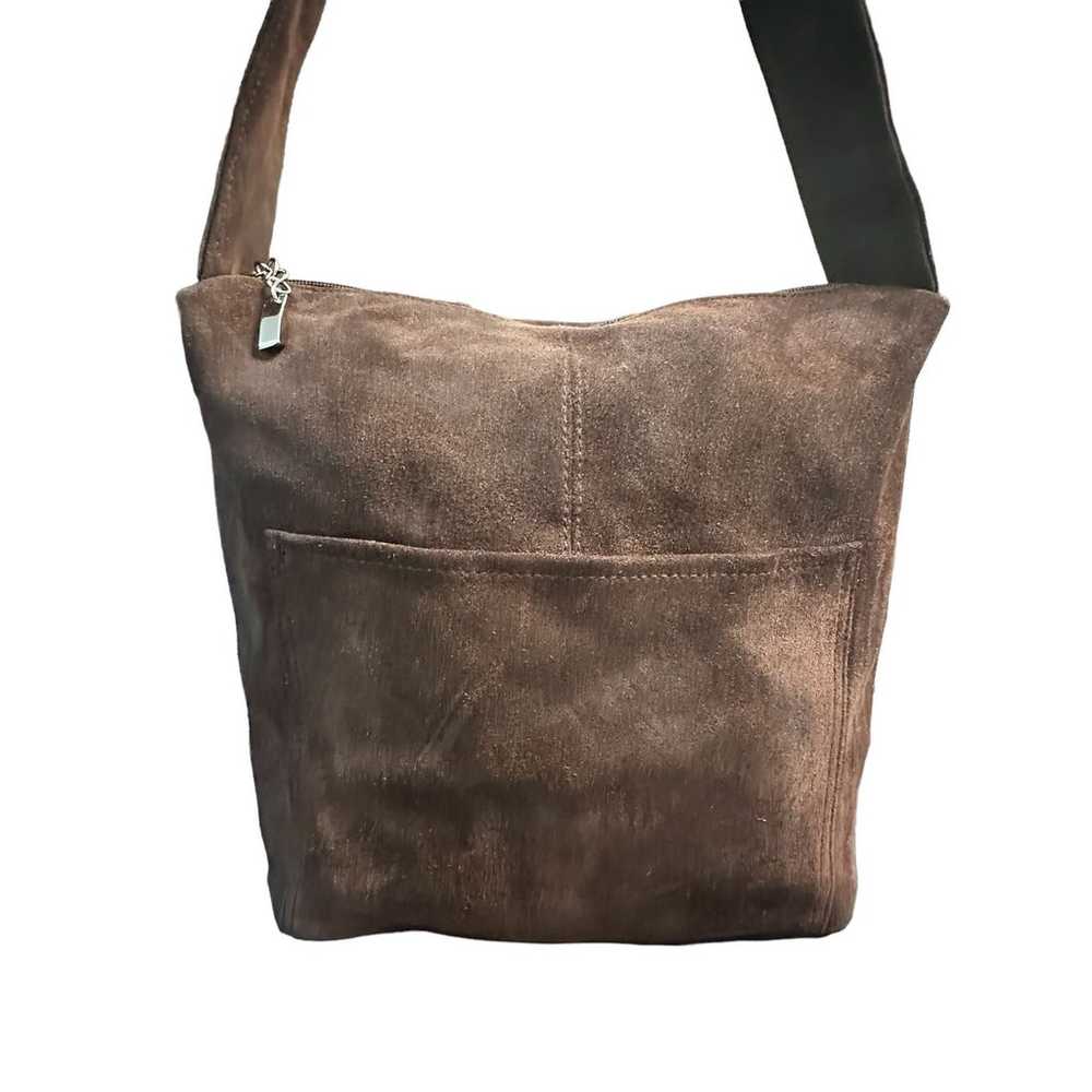 Wilsons leather brown suede shoulder bag - image 2