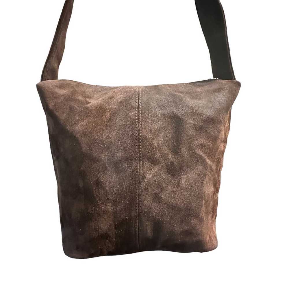 Wilsons leather brown suede shoulder bag - image 4