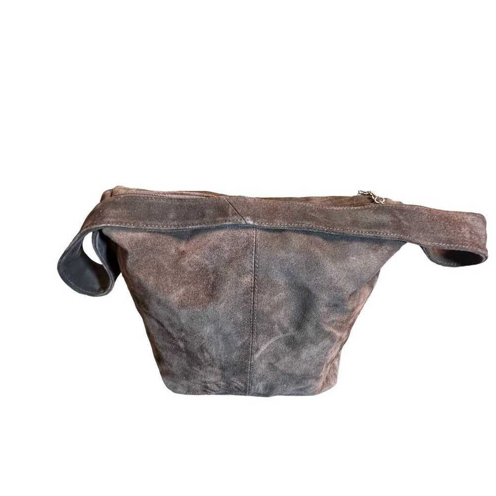 Wilsons leather brown suede shoulder bag - image 5