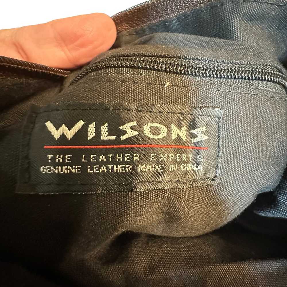 Wilsons leather brown suede shoulder bag - image 9