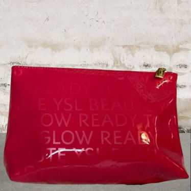 Yves Saint Laurent Pink Cosmetic Makeup Bag - image 1