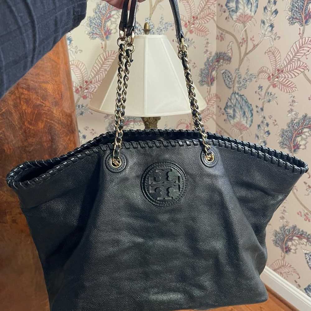 Tory Burch leather tote bag - image 1