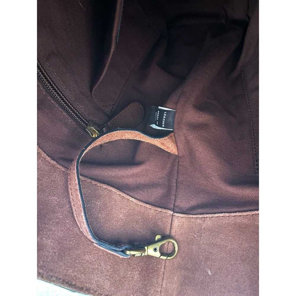 Frye Side Pockets Cognac Brown Leather Hobo Shoul… - image 11