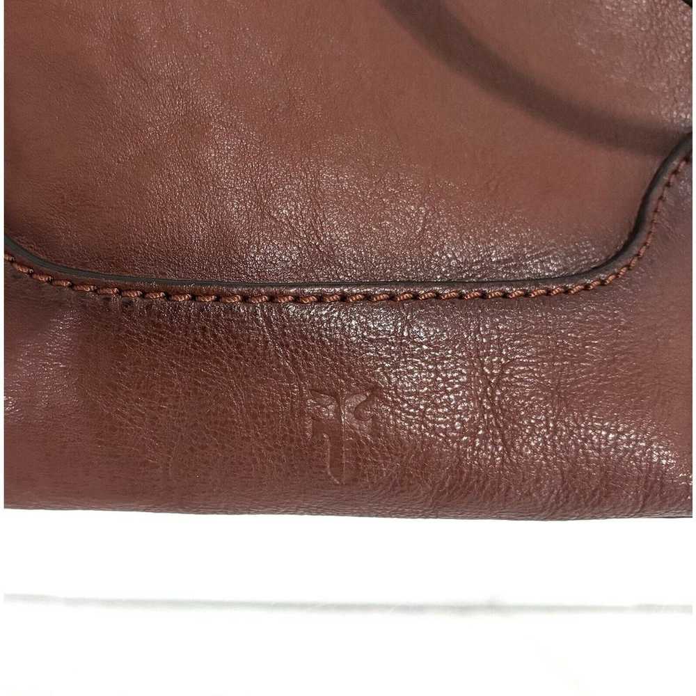 Frye Side Pockets Cognac Brown Leather Hobo Shoul… - image 6