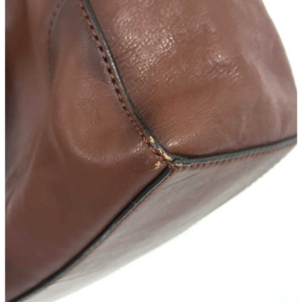 Frye Side Pockets Cognac Brown Leather Hobo Shoul… - image 7