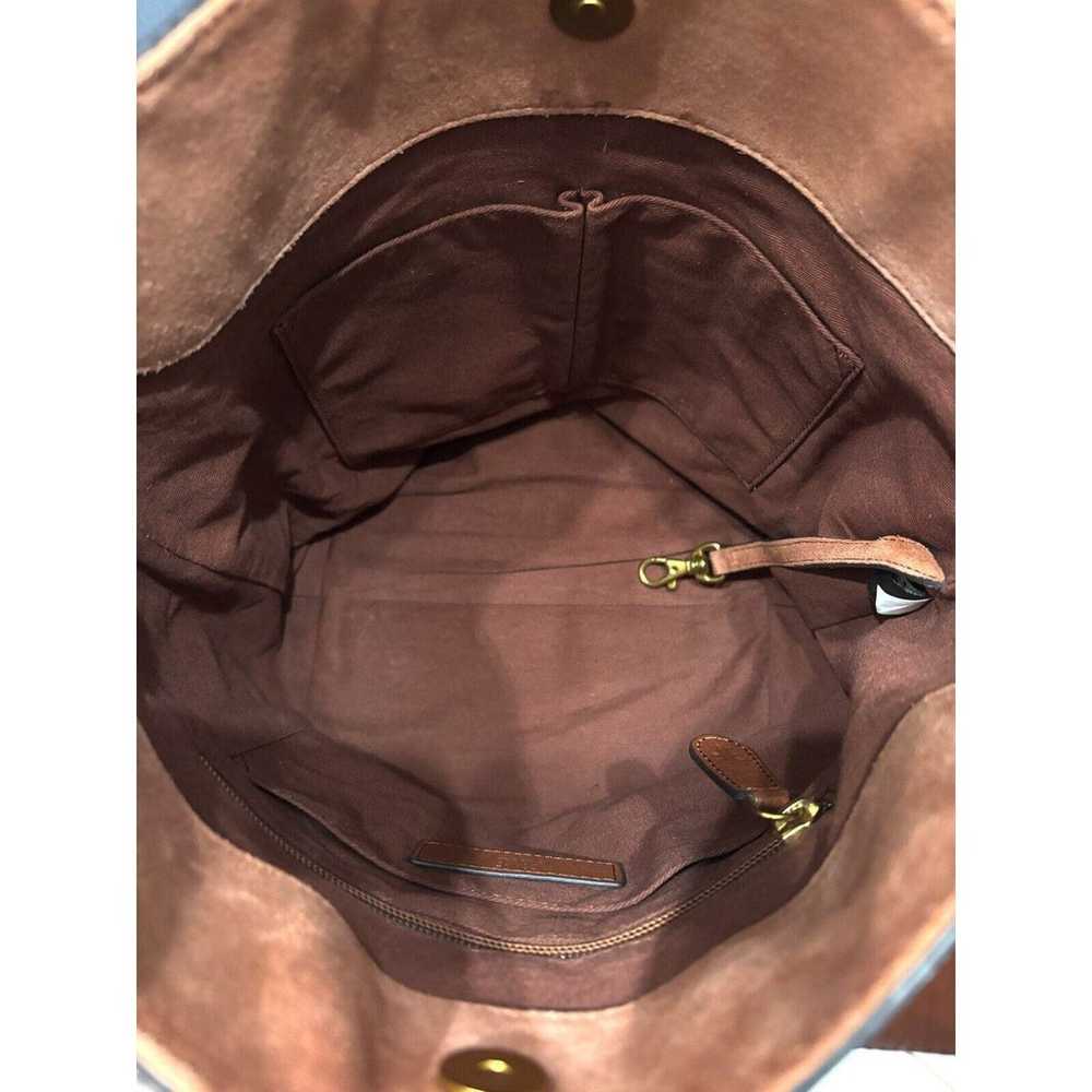 Frye Side Pockets Cognac Brown Leather Hobo Shoul… - image 9