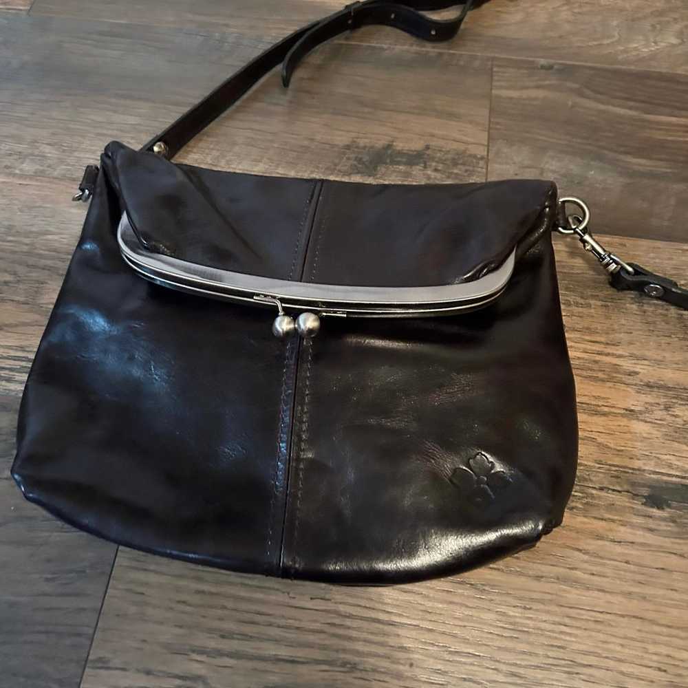 Patricia Nash Leather Kiss Lock Fold Up Bag Purse… - image 2