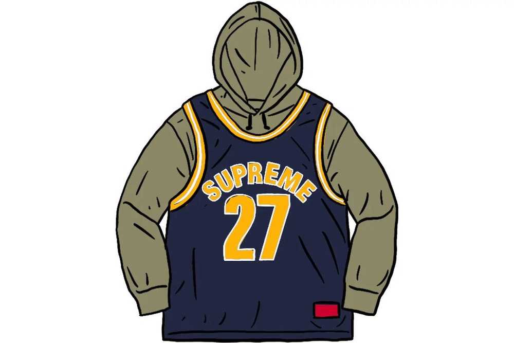NBA × Supreme Supreme Basketball Jersey Hoodie Li… - image 11
