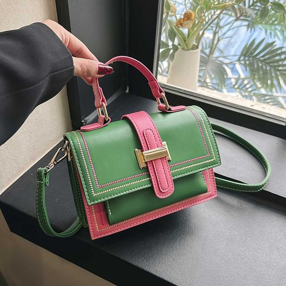 Trendy Color Blocking Crossbody Bag - image 1