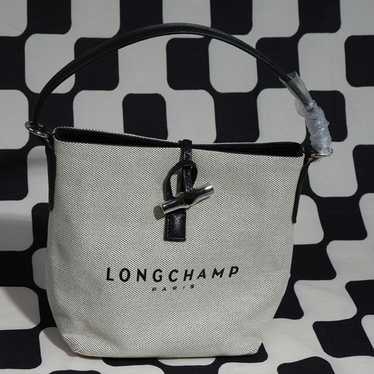 New Longchamp Canvas Bucket bag